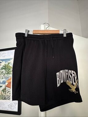 Pacsun Black Mesh Shorts with Budweiser Graphic